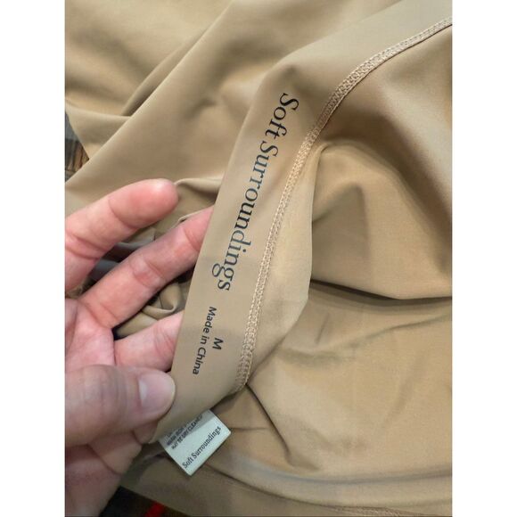 Soft Surroundings Latte Fitted Stretch Shapewear Tank Top Medium - Picture 3 of 5